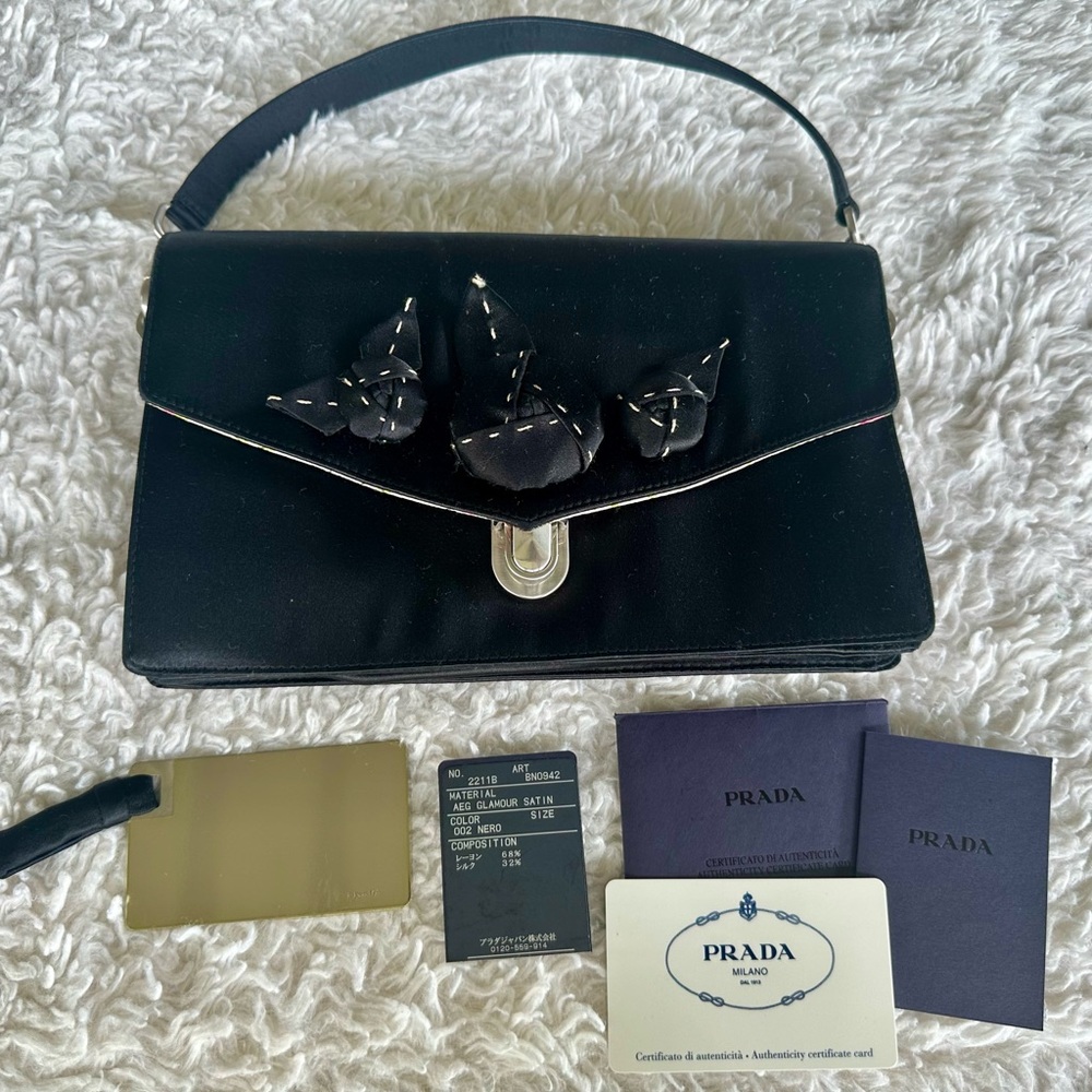 PRADA GLAMOUR SATIN BAG